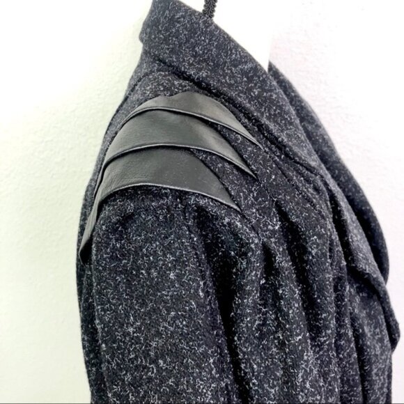 VINTAGE 80s 90s Otello Pelle Wool Leather Jacket L - Picture 6 of 8